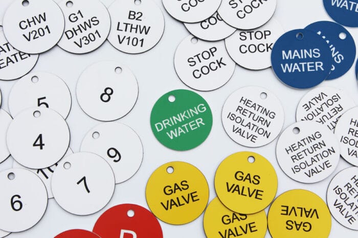 Gas Valve Tags & Discs