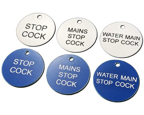 Stopcock Tags Discs